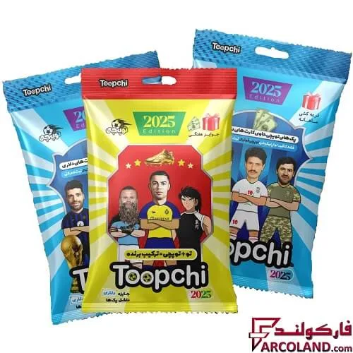 توپچی کارت فوتبال هیرو 2025 بسته 3 عددی