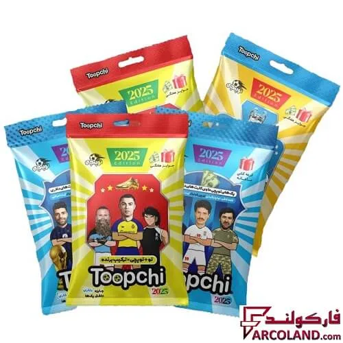 توپچی کارت فوتبال هیرو 2025 بسته 5 عددی