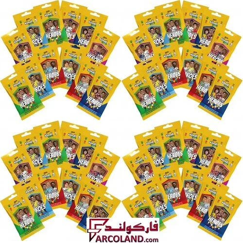 خرید اینترنتی و قیمت کیمدی کارت فوتبال هیرو مدل Heroes 2025 بسته 48 عددی