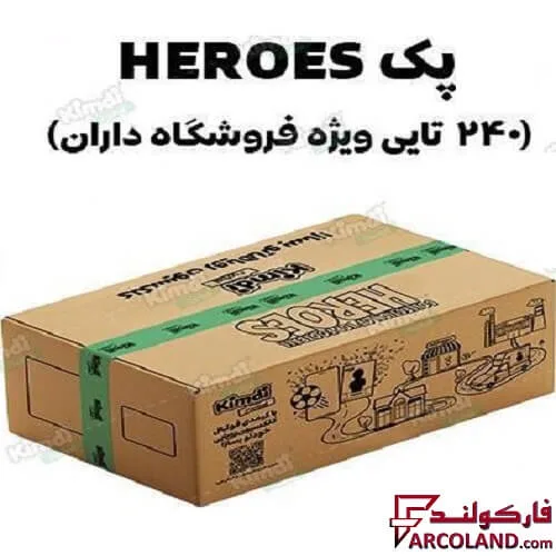خرید اینترنتی و قیمت کیمدی کارت فوتبال هیرو مدل Heroes 2025 بسته 240 عددی