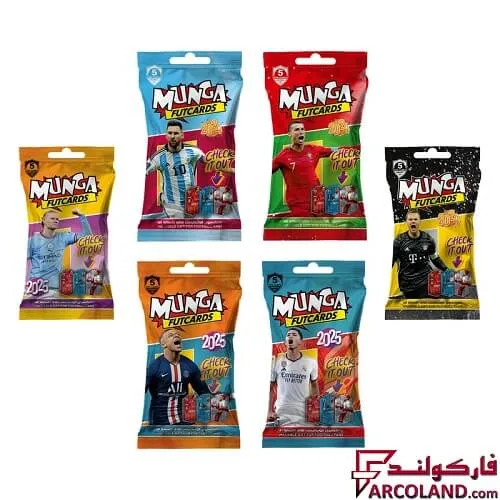 خرید اینترنتی و قیمت بسته مونگا کارت فوتبال مدل Munga Futcards