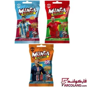 خرید اینترنتی و قیمت بسته مونگا کارت فوتبال مدل Munga Futcards بسته 3 عددی