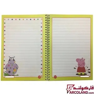 خرید اینترنتی و قیمت دفتر خط دار سیمی 40 برگ حاشیه دار جلد مقوایی مدل فانتزی پسرانه (فنری مشق)
