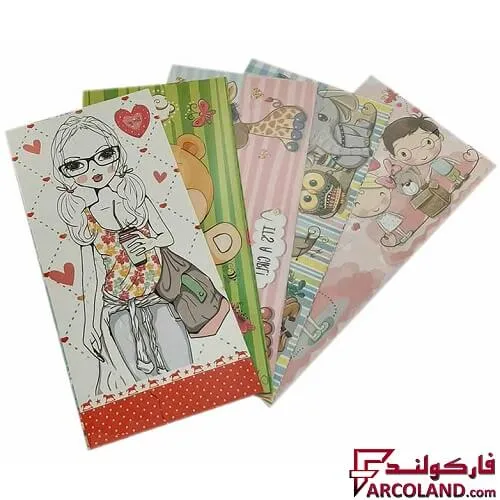 پاکت پول مدل کودکانه طرح فانتزی بسته 6 عددی