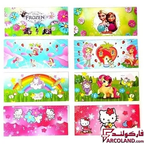 پاکت پول مدل کودکانه طرح فانتزی بسته 12 عددی