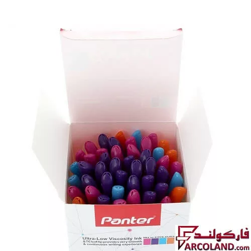 خرید اینترنتی و قیمت خودکار 4 رنگ فانتزی 0.7 میلی متری پنتر مدل Fantasy Ball Point Pen کد 105 بسته 50 عددی