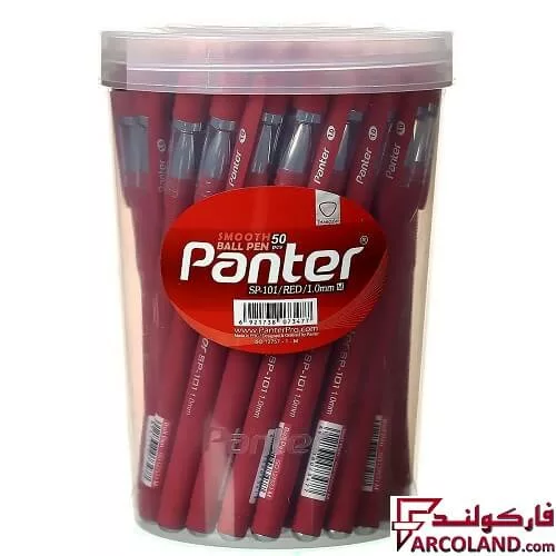 خرید اینترنتی و قیمت خودکار 1 میلی متری پنتر مدل Smooth ballpoint pen کد SP-101 بسته 50 عددی