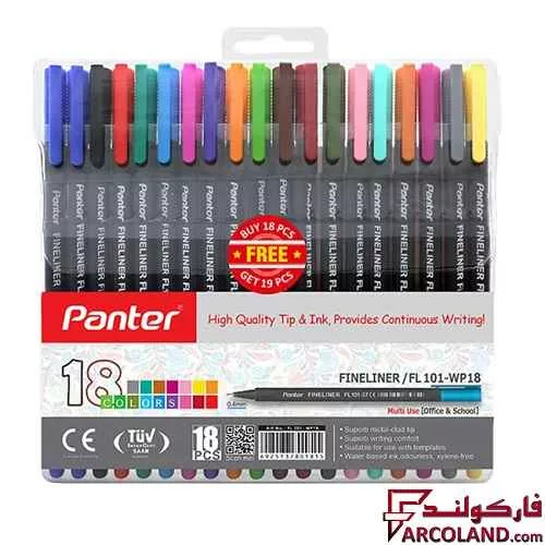 روان نویس 18 رنگ 0.4 میلی متری پنتر مدل FL101-WP18