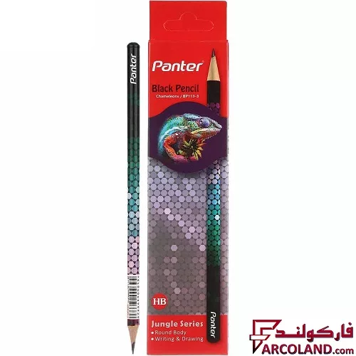 مداد پنتر مدل BP113 طرح Chameleons سری Jungle بسته 12 عددی