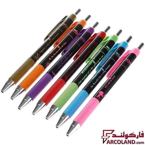 خرید اینترنتی و قیمت خودکار 7 رنگ 0.7 میلی متری کنکو طرح روزهای هفته کد 7007A