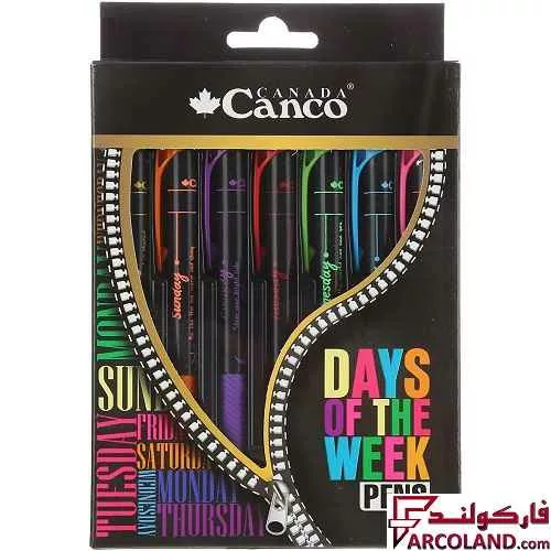 خودکار 7 رنگ 0.7 میلی متری کنکو طرح روزهای هفته کد 7007A