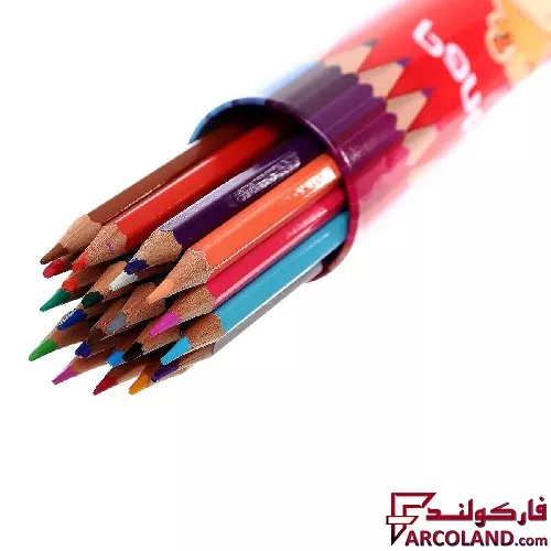 خرید اینترنتی و قیمت مداد رنگی 24 رنگ پنتر جعبه استوانه ای کد RCP103