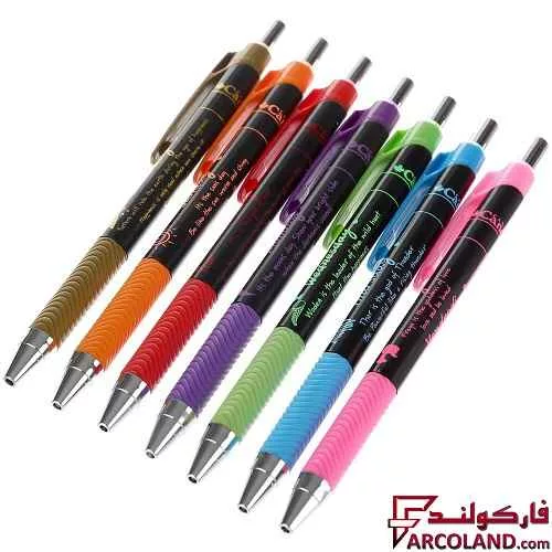 خرید اینترنتی و قیمت خودکار 7 رنگ 0.7 میلی متری کنکو طرح روزهای هفته کد 7007B