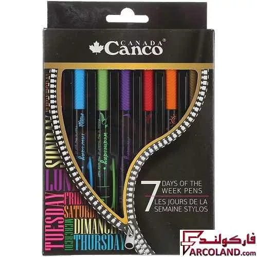 خودکار 7 رنگ 0.7 میلی متری کنکو طرح روزهای هفته کد 7007B