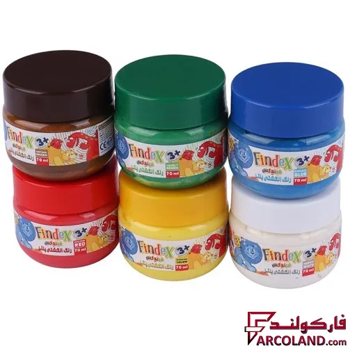 خرید اینترنتی و قیمت رنگ انگشتی 6 رنگ پنتر و یونیسف مدل فیندکس کد UFP106-CHUBBY
