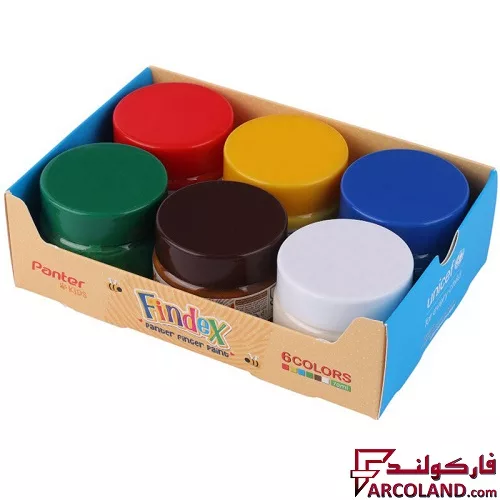 رنگ انگشتی 6 رنگ پنتر و یونیسف مدل فیندکس کد UFP106-CHUBBY