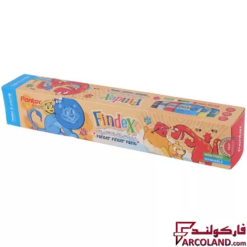 خرید اینترنتی و قیمت رنگ انگشتی 6 رنگ پنتر و یونیسف مدل فیندکس کد UFP106-SLIM