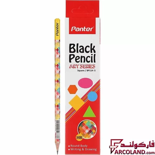 مداد پنتر مدل BP114 طرح Square سری Art بسته 12 عددی