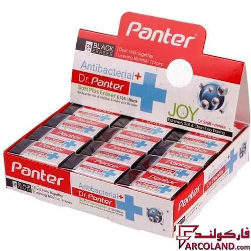 پاک کن پنتر مدل Soft Plus Eraser کد E136 بسته 30 عددی