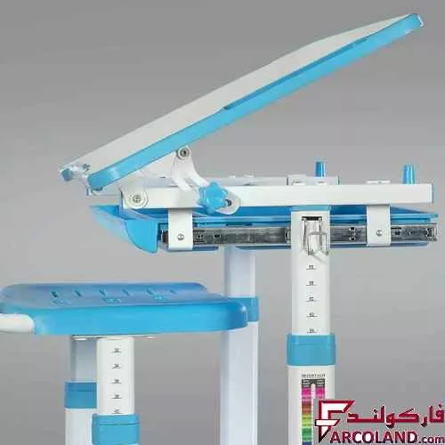 خرید اینترنتی و قیمت ست میز تحریر و صندلی مدل قابل تنظیم رنگ آبی