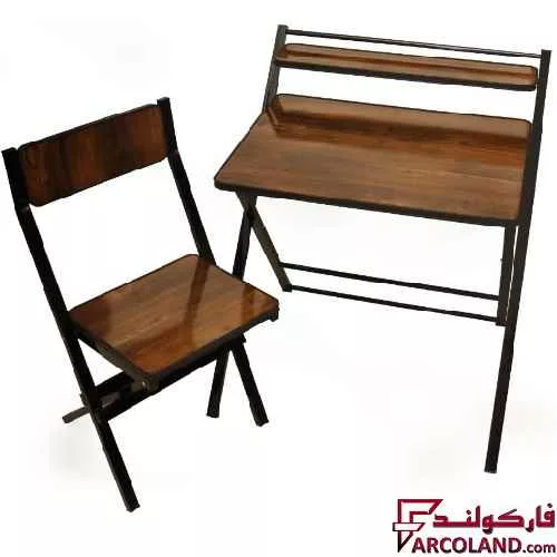 ست میز تحریر و صندلی مدل تاشو دانشجویی کد 32