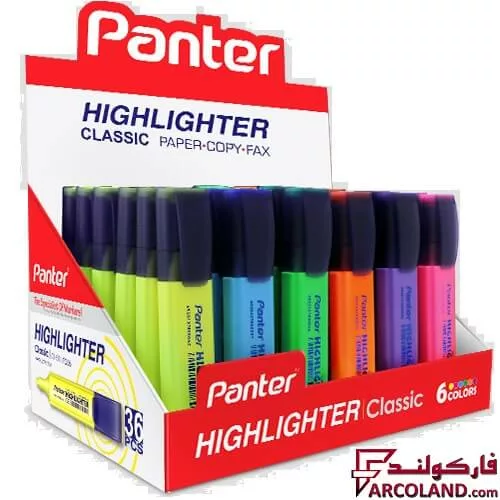 ماژیک علامت گذار پنتر مدل classic کد Ch-511 بسته 36 عددی