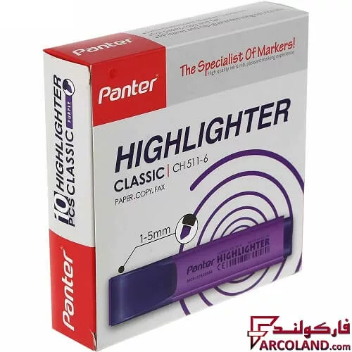 خرید اینترنتی و قیمت ماژیک علامت گذار پنتر مدل classic کد Ch-511 بسته 10 عددی