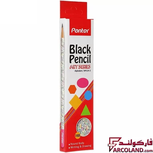 خرید اینترنتی و قیمت مداد پنتر مدل BP114 طرح Alphabet سری Art بسته 12 عددی