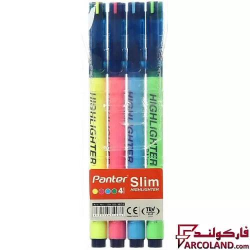 ماژیک علامت گذار پنتر مدل Slim بسته 4 عددی