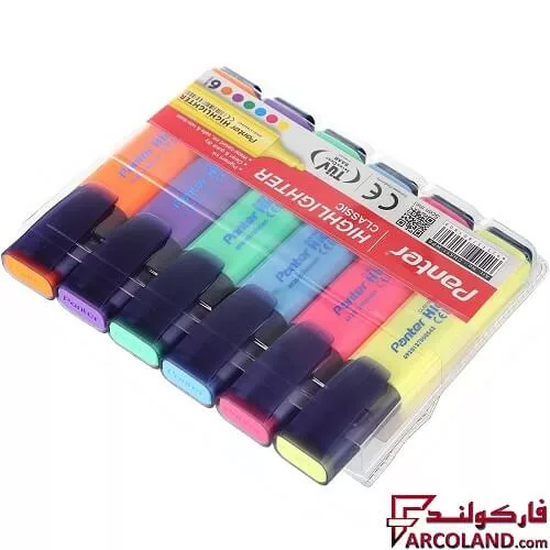 خرید اینترنتی و قیمت ماژیک علامتگذار 6 رنگ پنتر مدل CH511-WP6 کد 1808