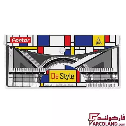 ست خط کش 4 تکه پنتر کد DeStyle RS1912