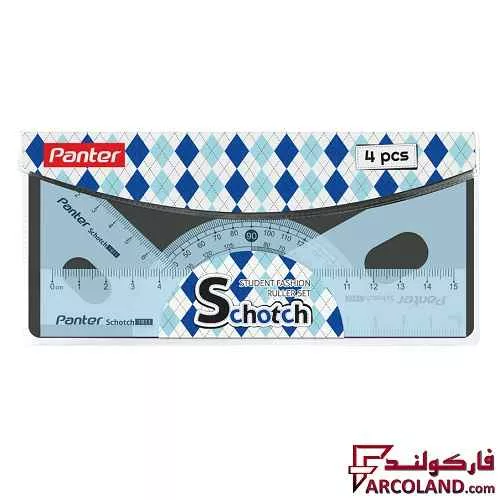 خرید اینترنتی و قیمت ست خط کش 4 تکه پنتر کد Scotch RS 1911