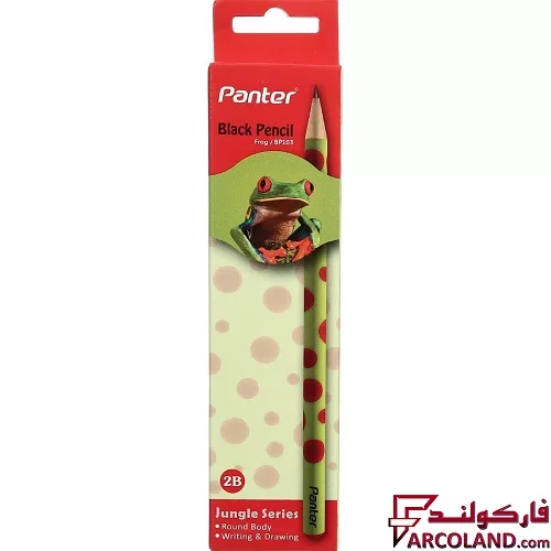 خرید اینترنتی و قیمت مداد پنتر مدل BP113 طرح Frog سری Jungle بسته 12 عددی