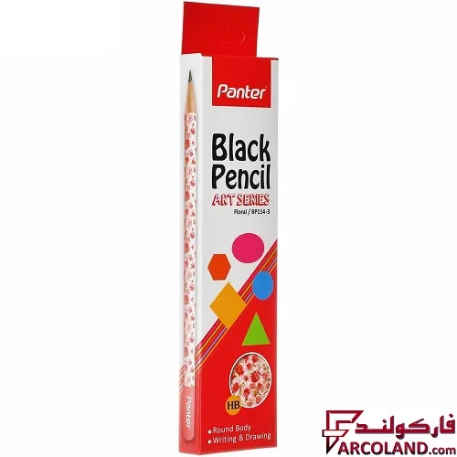 خرید اینترنتی و قیمت مداد پنتر مدل BP114 طرح Floral سری Art بسته 12 عددی