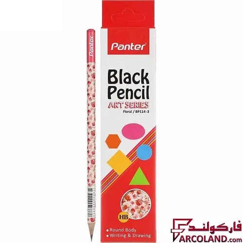 مداد پنتر مدل BP114 طرح Floral سری Art بسته 12 عددی