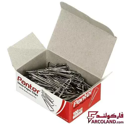 گیره کاغذ پنتر کد PC102 بسته 100 عددی
