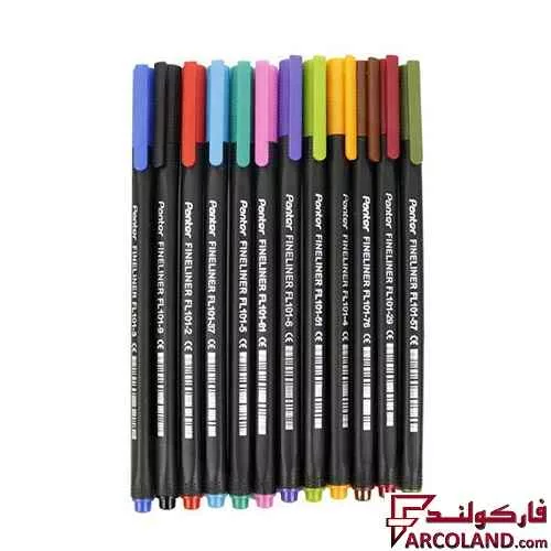 خرید اینترنتی و قیمت روان نویس 12 رنگ 0.4 میلی متری پنتر مدل FL101-WP12