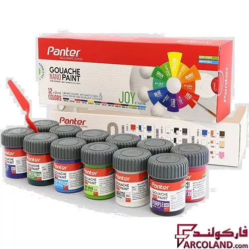 گواش 12 رنگ پنتر مدل نانو پوشرنگ کد GP711