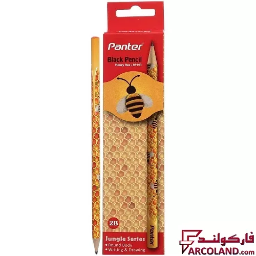 مداد پنتر مدل BP113 طرح Honey Bee سری Jungle بسته 12 عددی