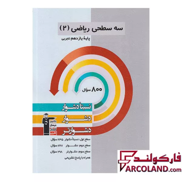 کتاب سه سطحی ریاضی یازدهم تجربی قلم چی