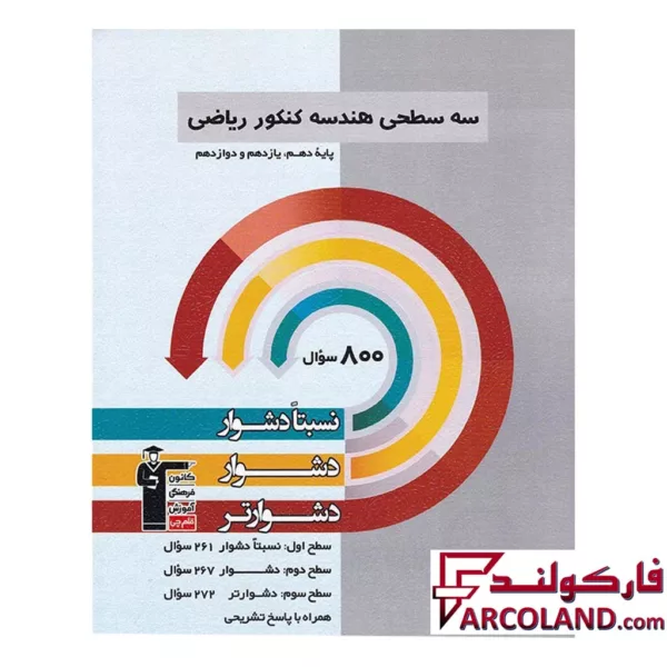 کتاب سه سطحی هندسه جامع کنکور قلم چی