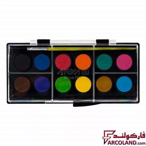 خرید اینترنتی و قیمت آبرنگ 12 رنگ آریا مدل Arya 5008
