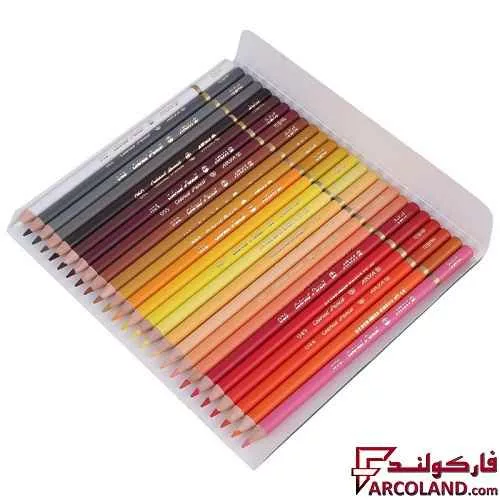 خرید اینترنتی و قیمت مداد رنگی 50 رنگ آریا جعبه مقوایی مدل Artist 3604