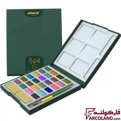 آبرنگ 24 رنگ آریا مدل آرتیست Artist 5602