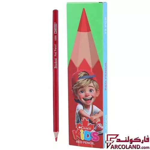 مداد قرمز کنکو کیدز مدل Kids بسته 12 عددی