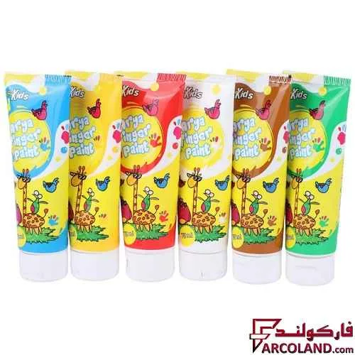 خرید اینترنتی و قیمت رنگ انگشتی 6 رنگ آریا مدل Arya 7021
