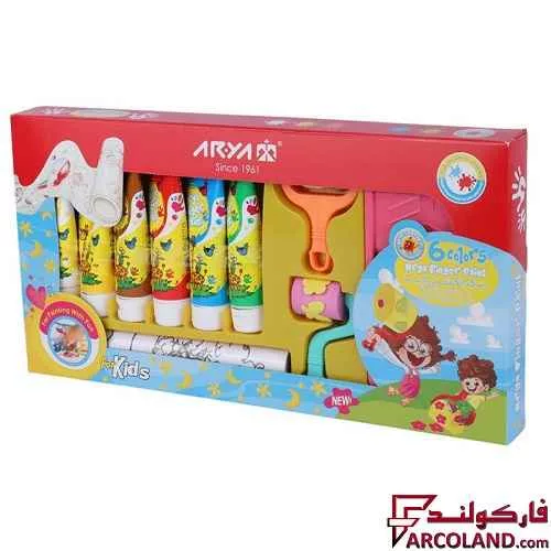 رنگ انگشتی 6 رنگ آریا مدل Arya 7021