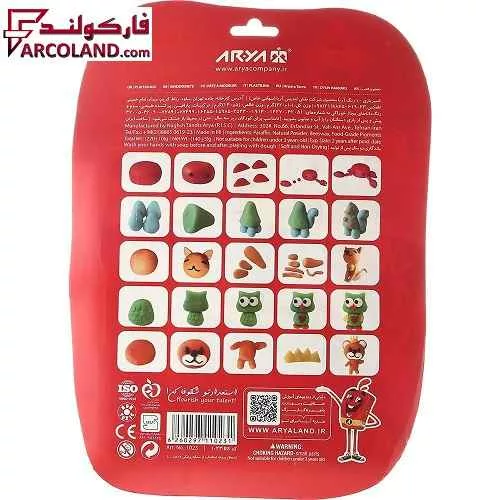 خرید اینترنتی و قیمت خمیر بازی 10 رنگ وکیومی آریا مدل Arya 1023