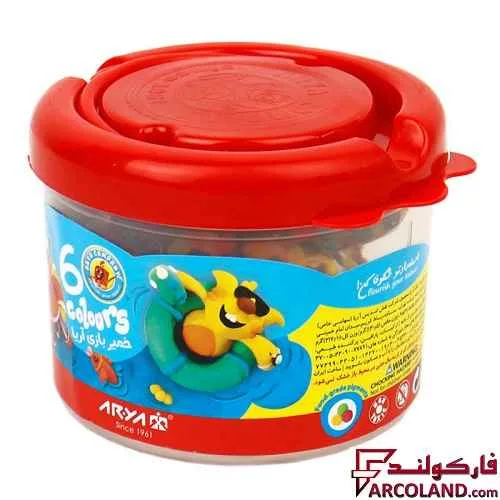 خمیر بازی سطلی 6 رنگ آریا مدل Arya 1001