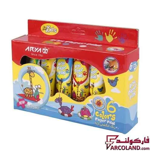 رنگ انگشتی 6 رنگ آریا مدل Arya 7015